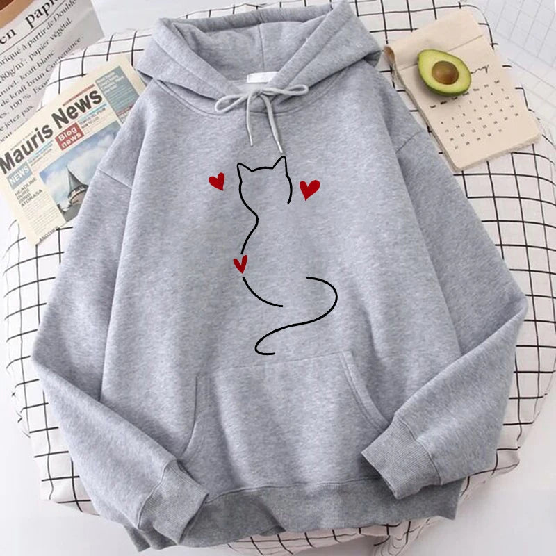 Fall Winter Long Sleeve Kangaroo Pocket Casual Hoodies