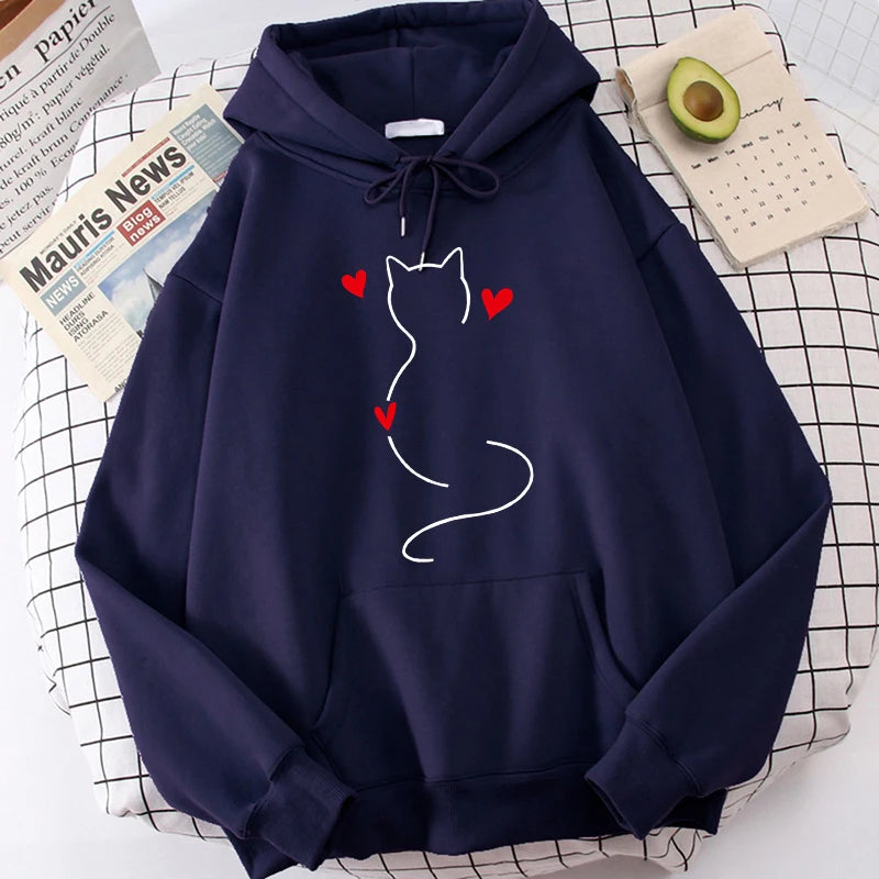 Fall Winter Long Sleeve Kangaroo Pocket Casual Hoodies