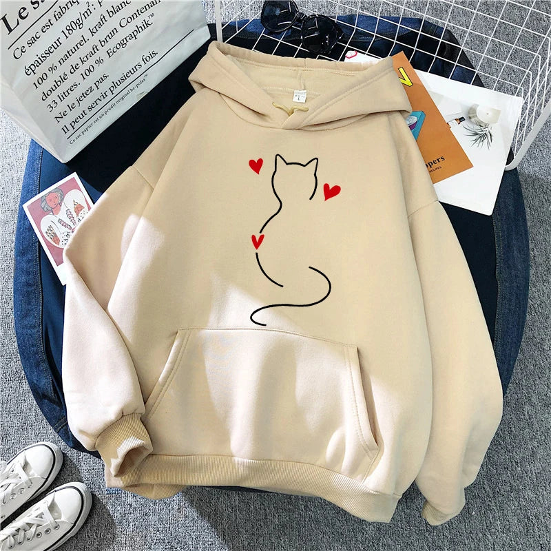 Fall Winter Long Sleeve Kangaroo Pocket Casual Hoodies