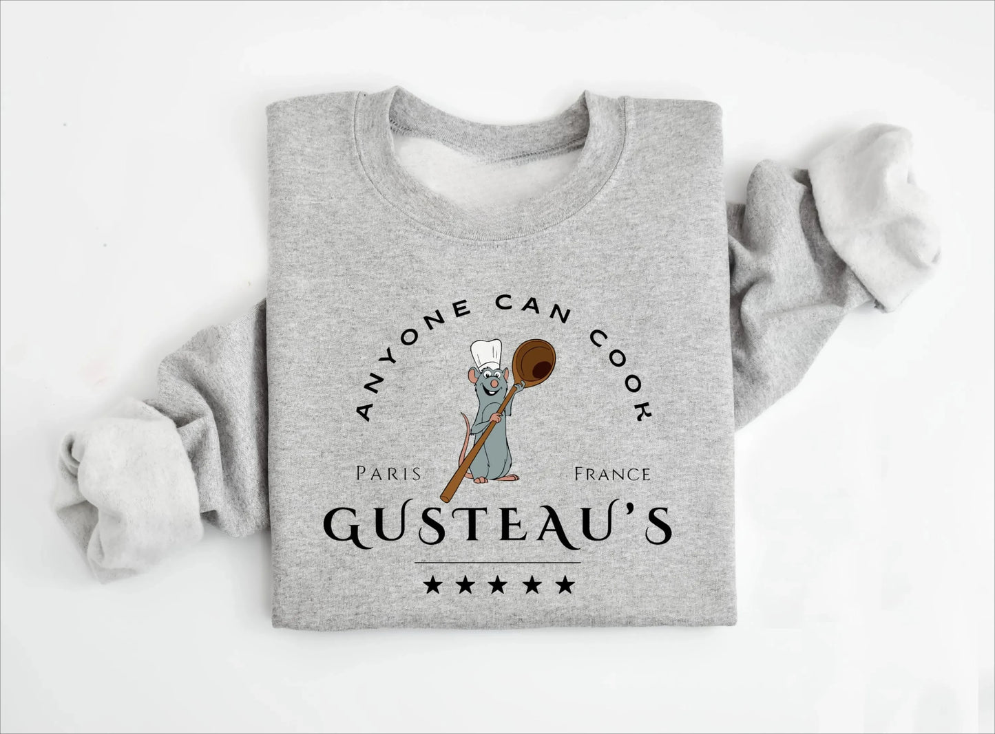 Disney Women's Men Ratatouille Sweatshirt Hoodie Pullover Casual
