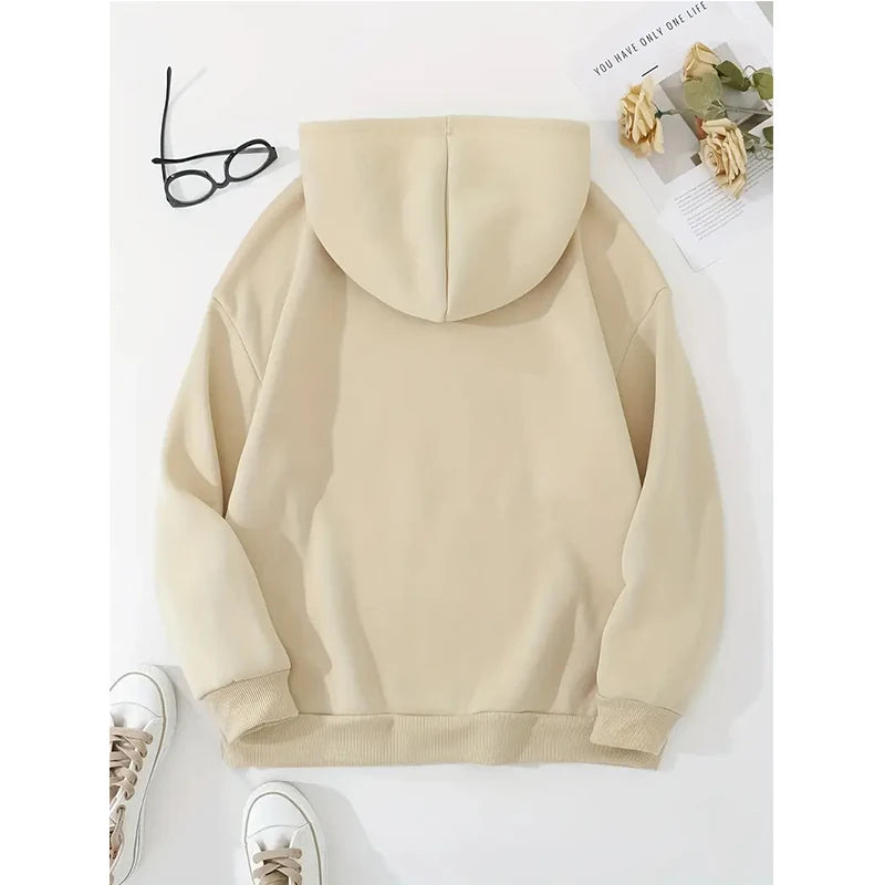 Fall Winter Long Sleeve Kangaroo Pocket Casual Hoodies